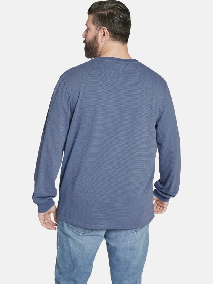 Charles Colby Langarmshirt EARL BRYN in blau günstig kaufen