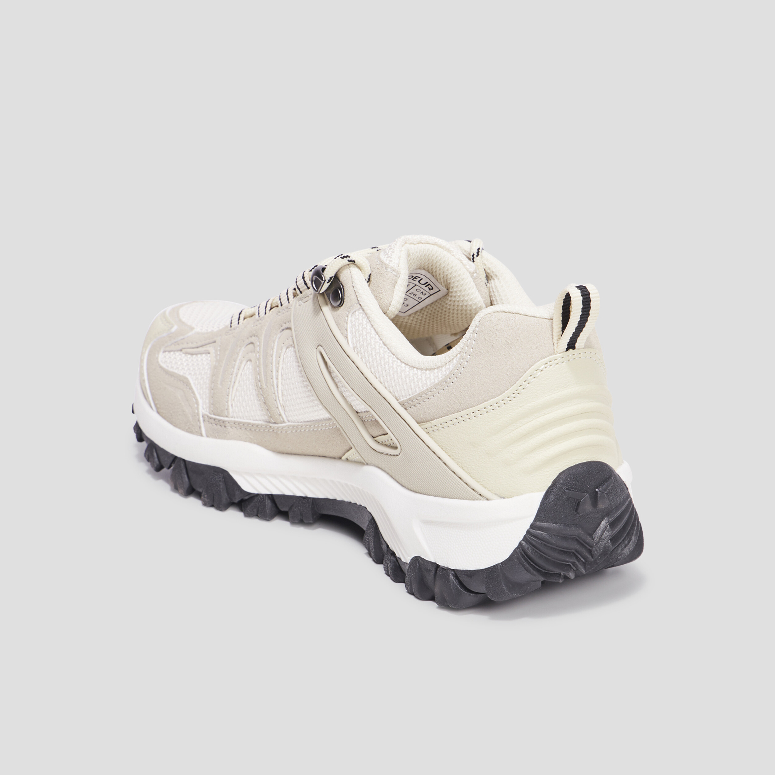 Baskets running à lacets Trappeur sable femme | La Halle
