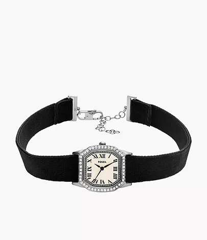 Fossil Choker-Uhr Harlow 3-Zeiger-Werk Edelstahl