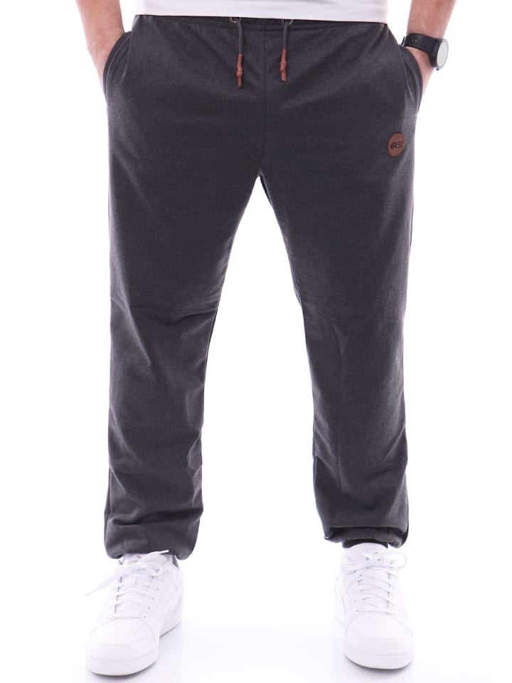 RESLAD Jogginghose mit Brandpatch in anthrazit günstig kaufen
