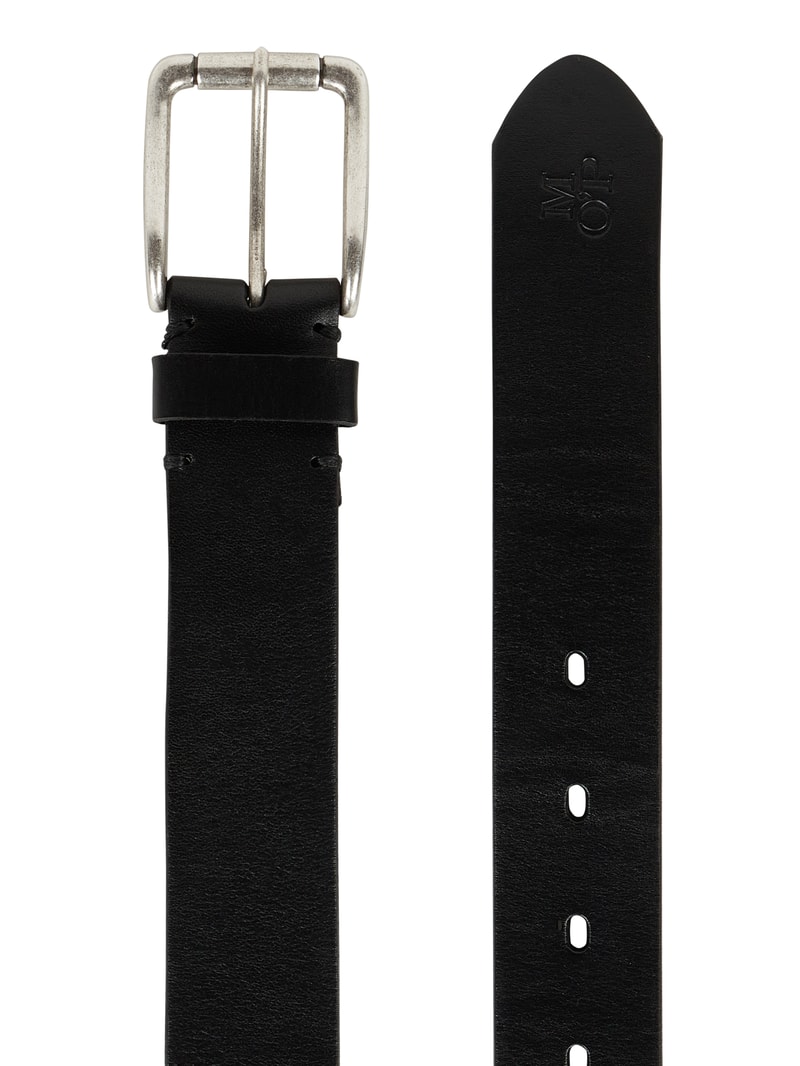 Gürtel aus Leder Modell 'Enno' in schwarz