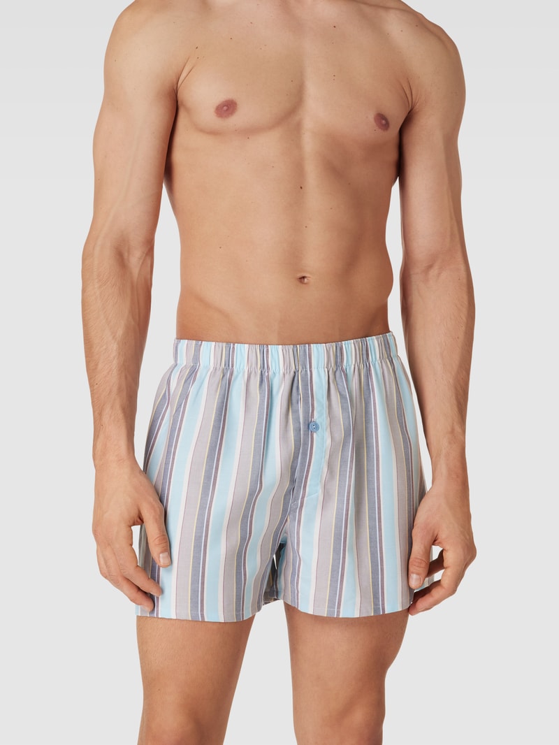 Boxershorts mit Streifenmuster Modell 'Fancy Woven Boxers' in beige