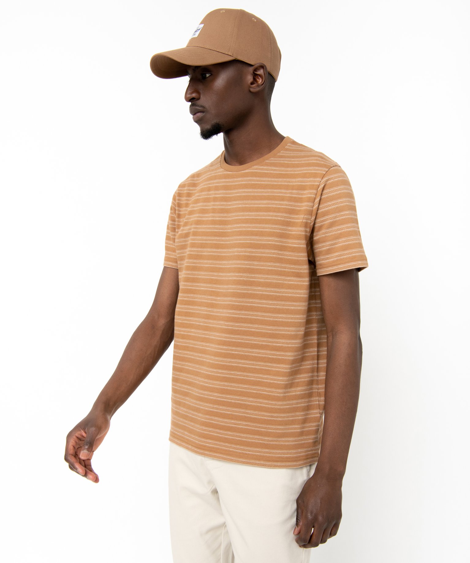 Tee-shirt homme à manches courtes et rayures fantaisie raye | GEMO
