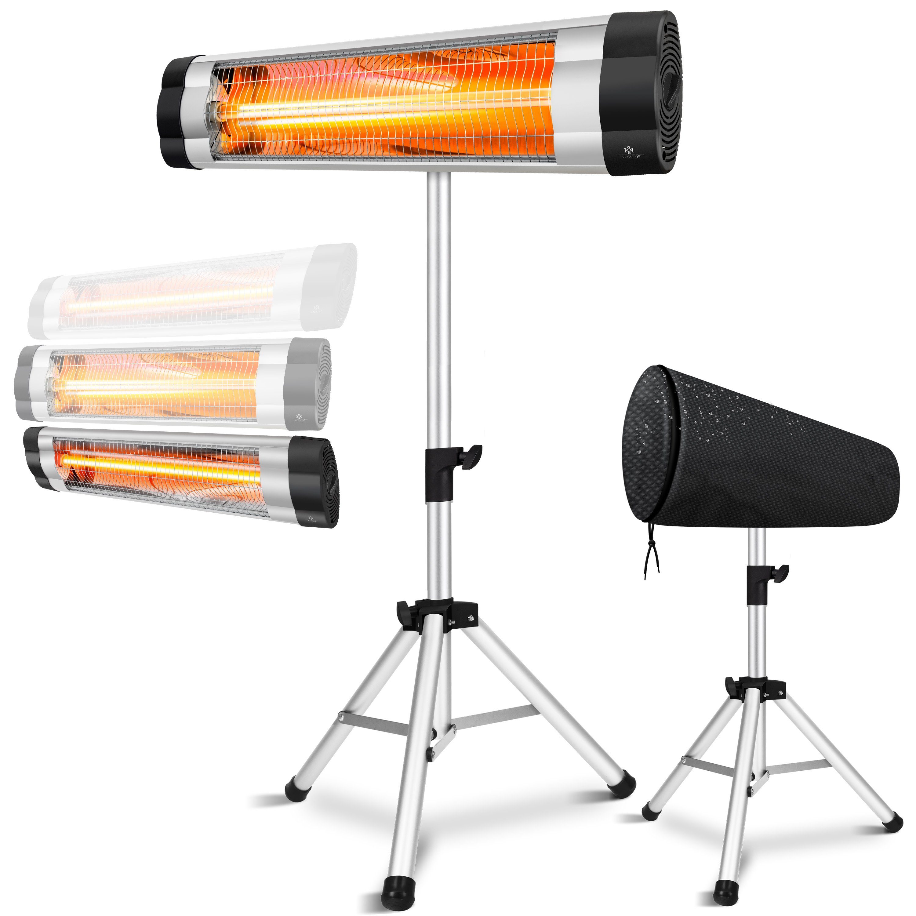 KESSER Infrarotstrahler, 2500 W, Infrarotstrahler Heizstrahler Terrassenstrahler 2500W