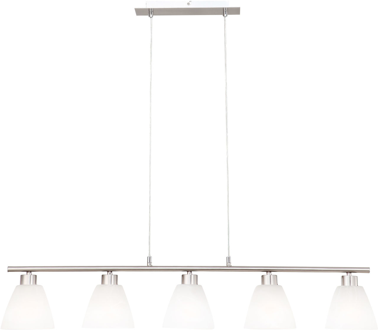 Globo Lighting - ILLIMANI - Hängeleuchte Metall Nickel matt, 5x E14