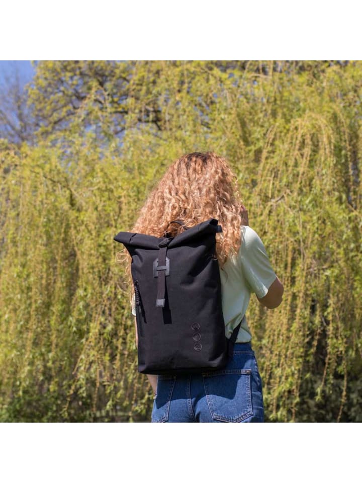 SONS OF ALOHA Rolltop Rucksack RollTop Rucksack Damen klein | extra Laptop-Hülle in schwarz günstig kaufen onesize