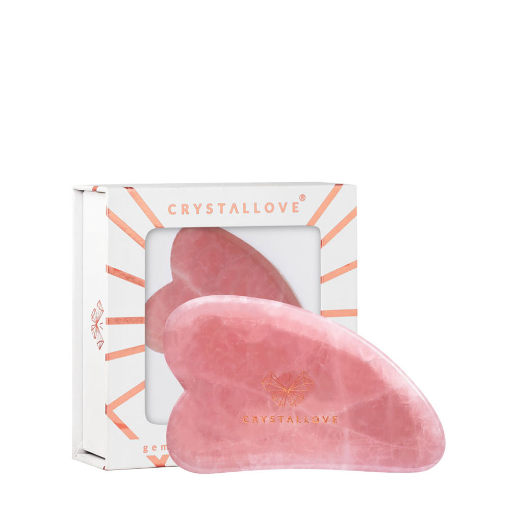 crystallove CRYSTALLOVE Rose quartz gua sha