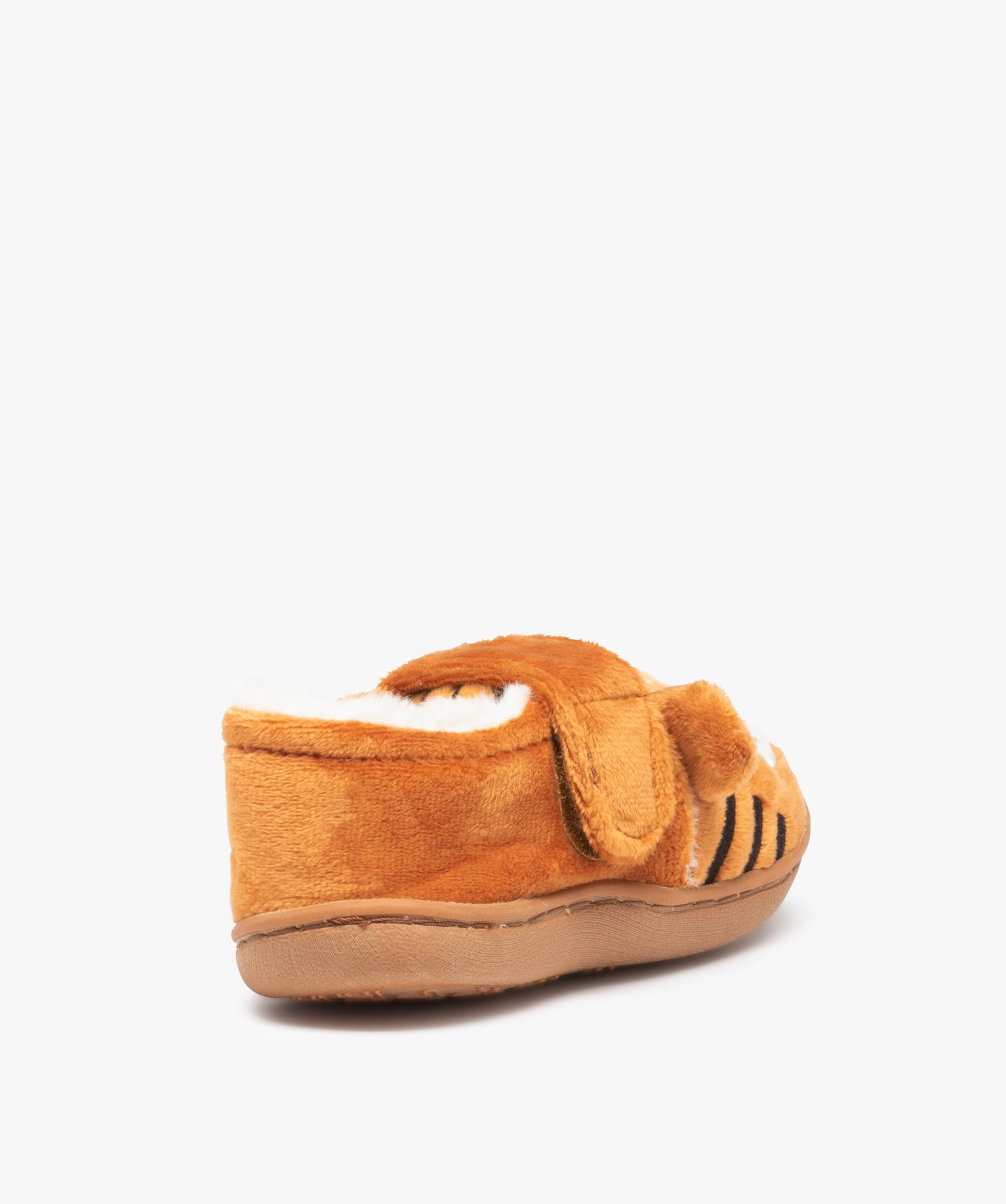 Chaussons Garçon en forme de tigre fermeture scratch orange | GEMO