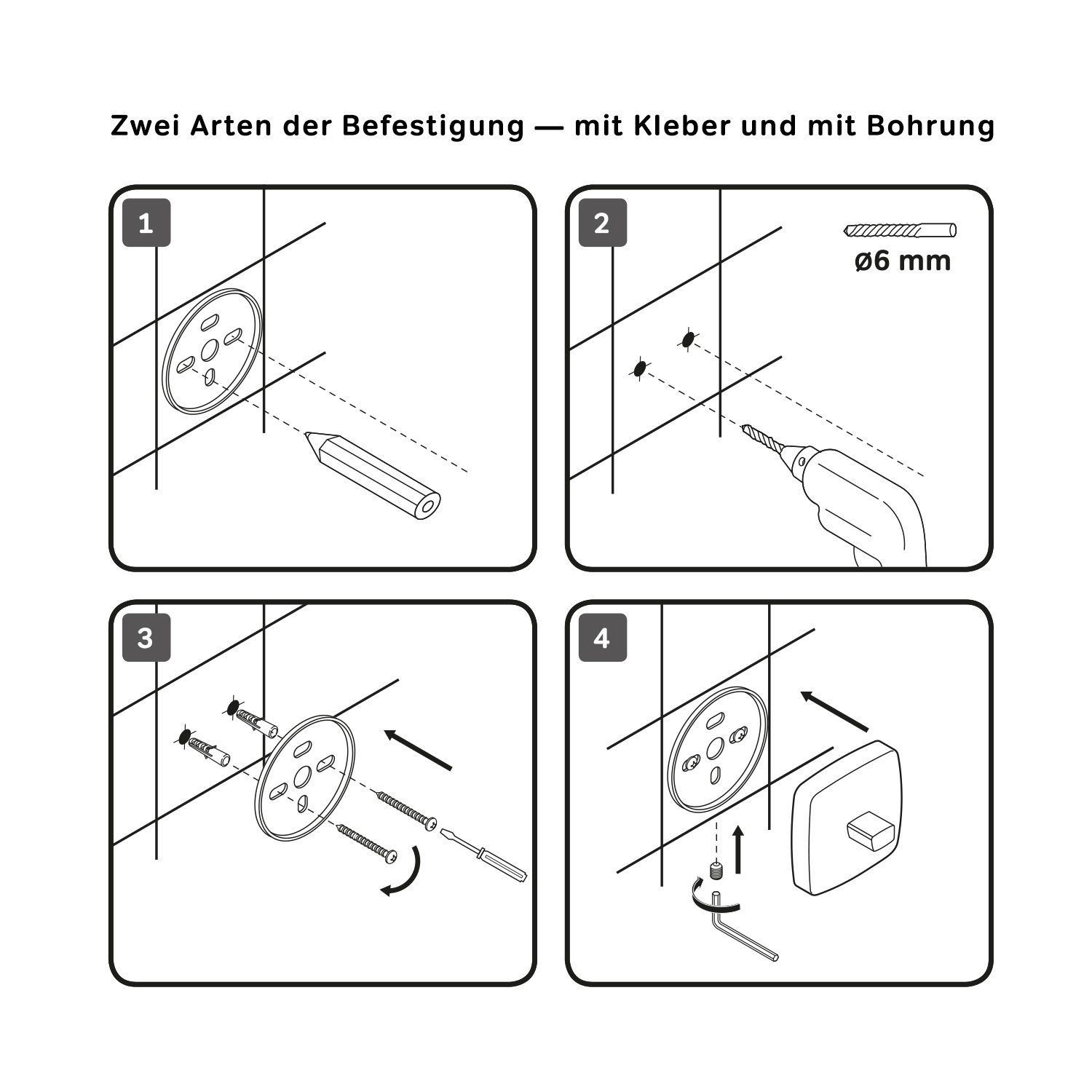 AM.PM Wandhaken Gem, Badezimmer, Küche, Dusche, (Ein Doppelhaken / Hakensatz), besteht aus hochwertigem Stahl, der Rost und Korrosion widersteht