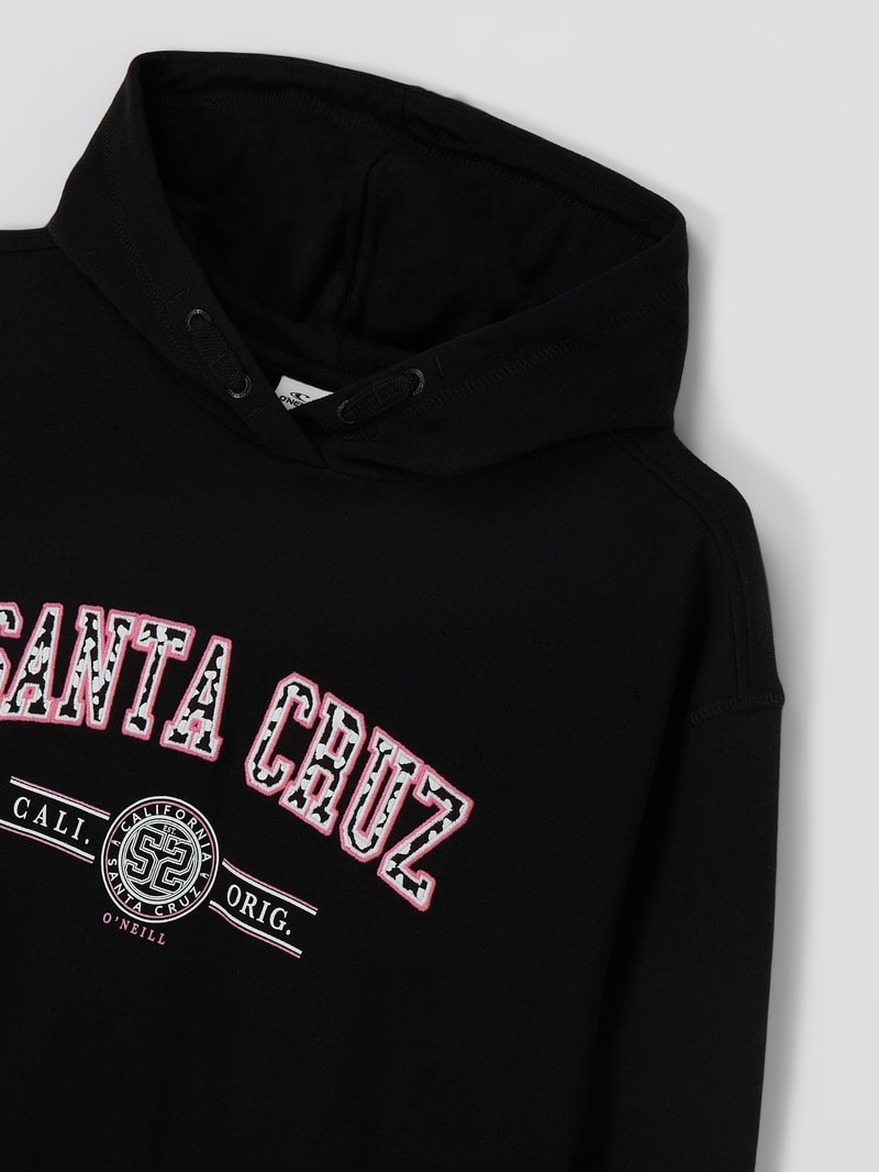 Hoodie mit Message in schwarz