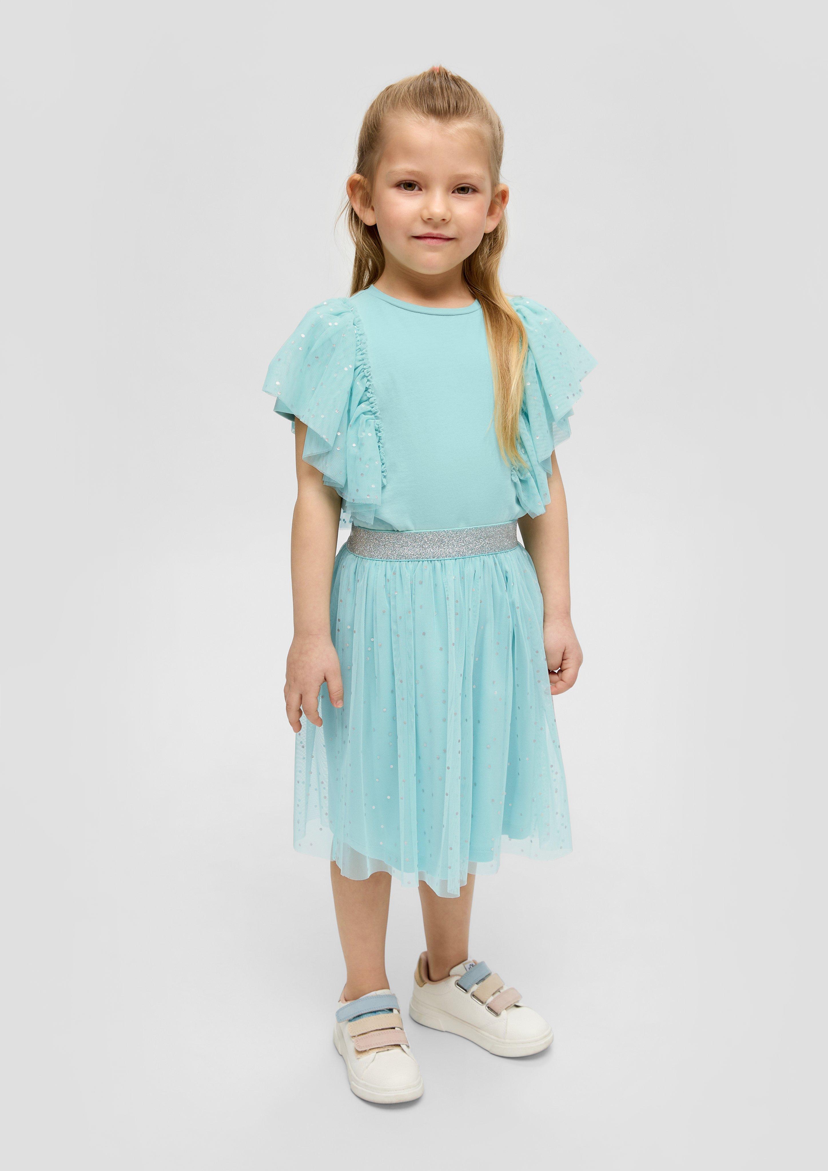 Baumwollshirt mit Volants  2145591-6068