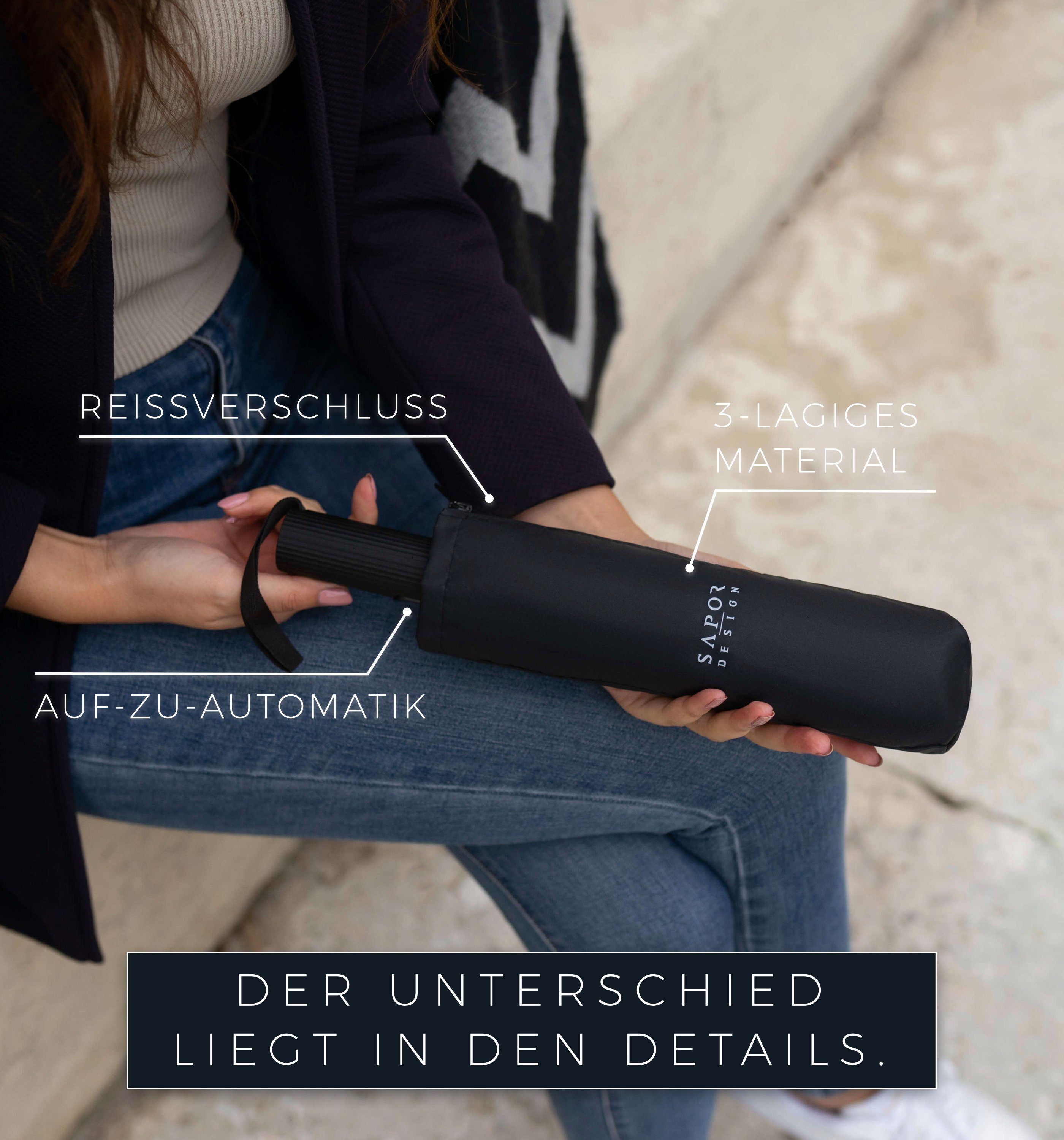 Sapor Design Taschenregenschirm Sapor Design Taschenschirm ICONIC