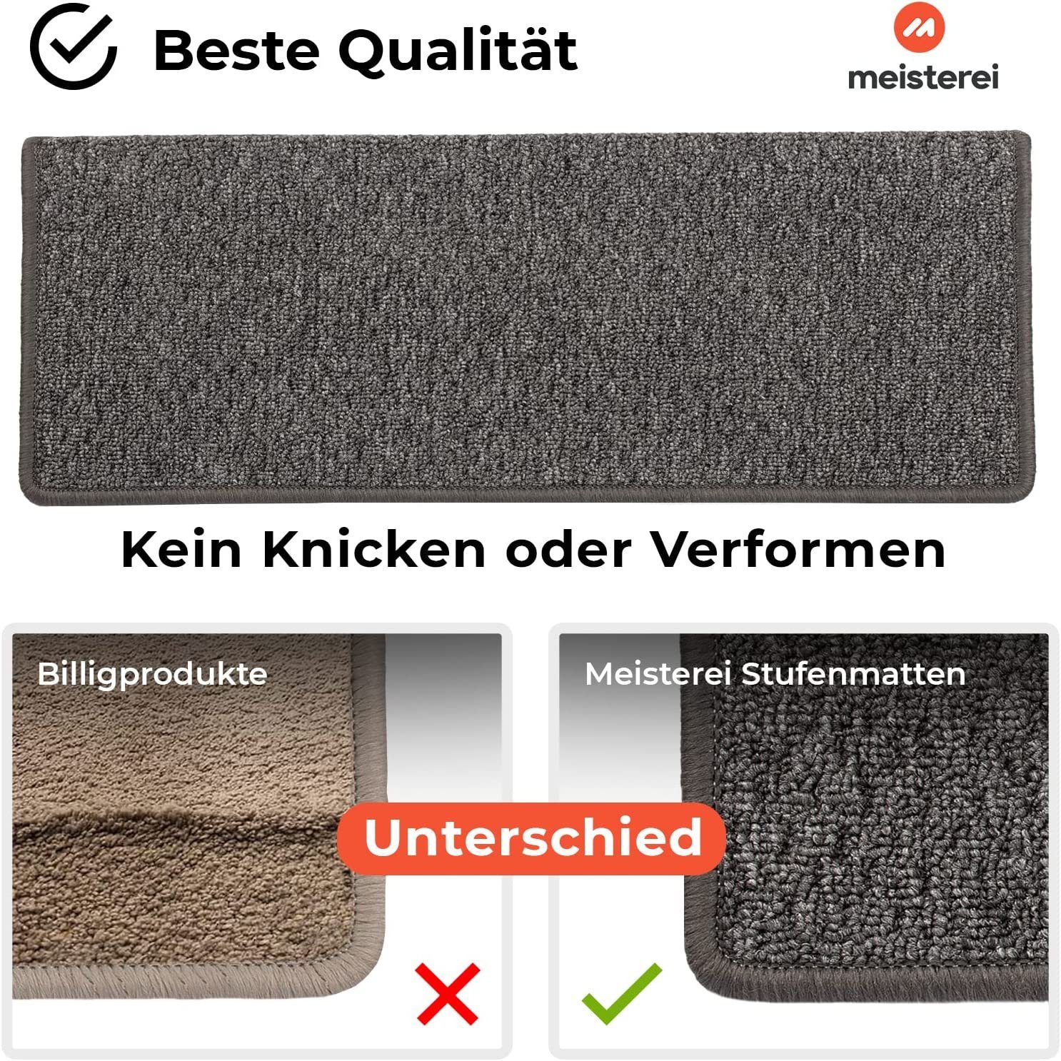 Stufenmatte Baleno, Erhältlich in vielen Farben & Größen, Treppenschutz, casa pura, Rechteckig, Höhe: 5 mm