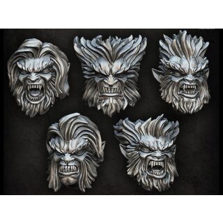 Werewolf heads (5)