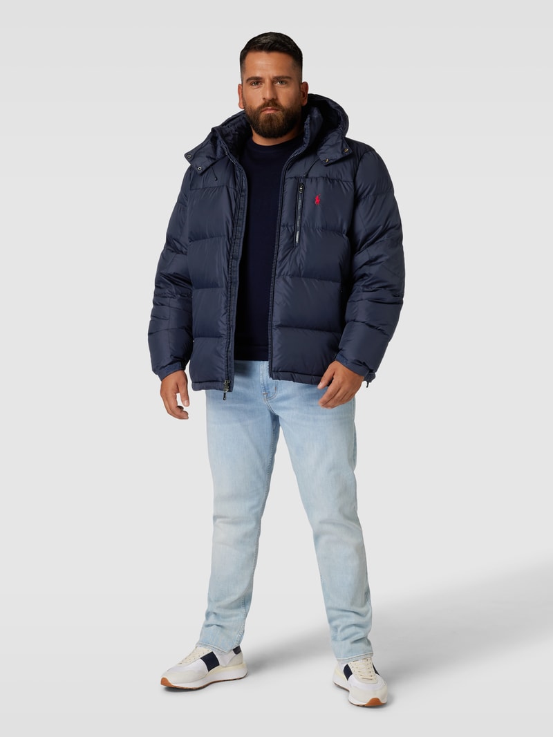 PLUS SIZE Daunenjacke mit Daunen-Feder-Füllung in marineblau