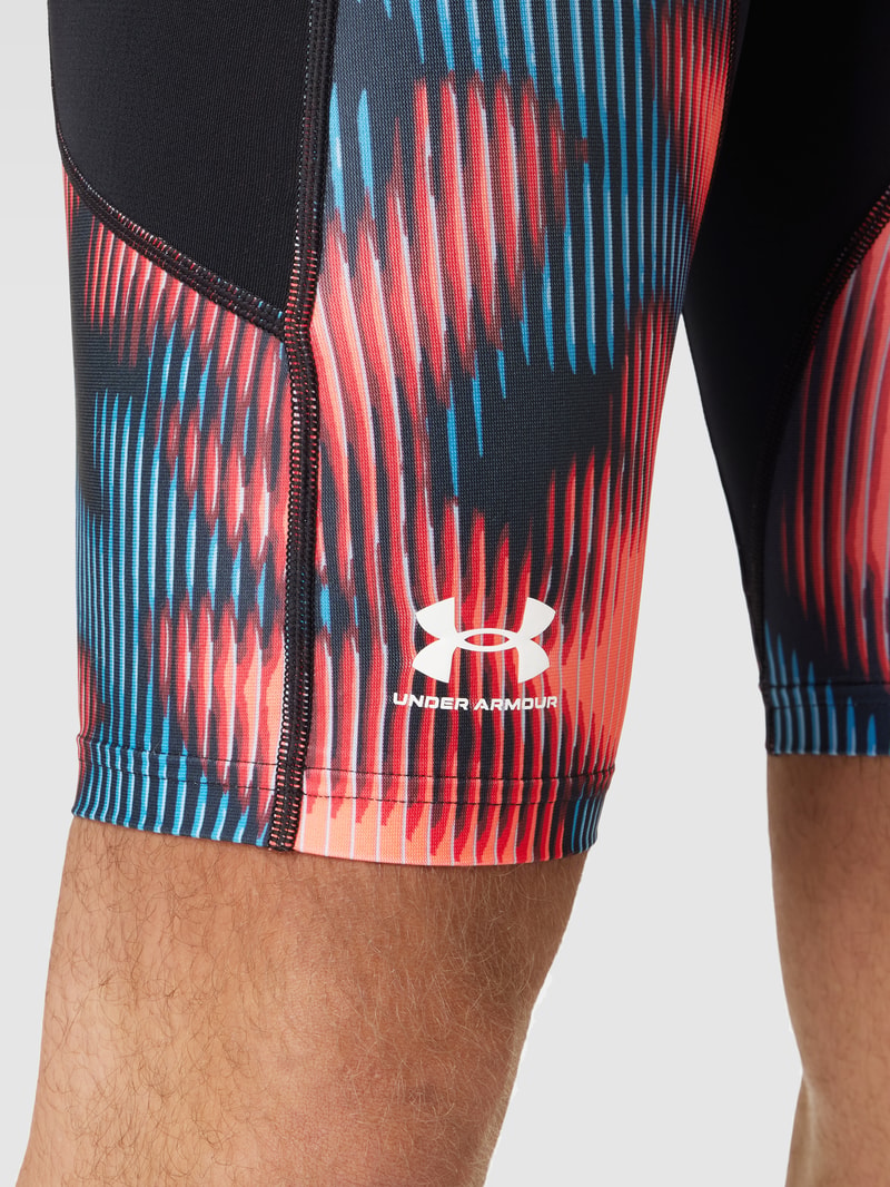 Shorts mit Allover-Muster in dunkelrot