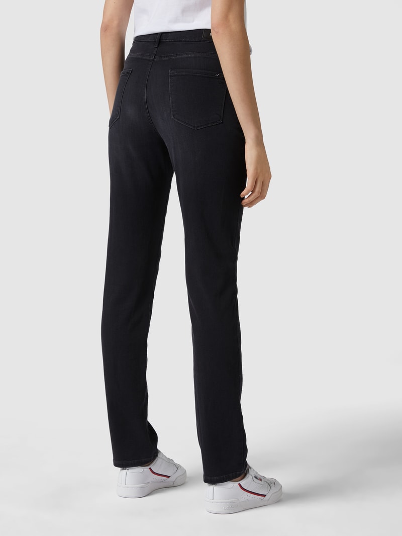 Slim Fit Jeans mit Swarovski®-Kristallen Modell 'Mary' in dunkelgrau