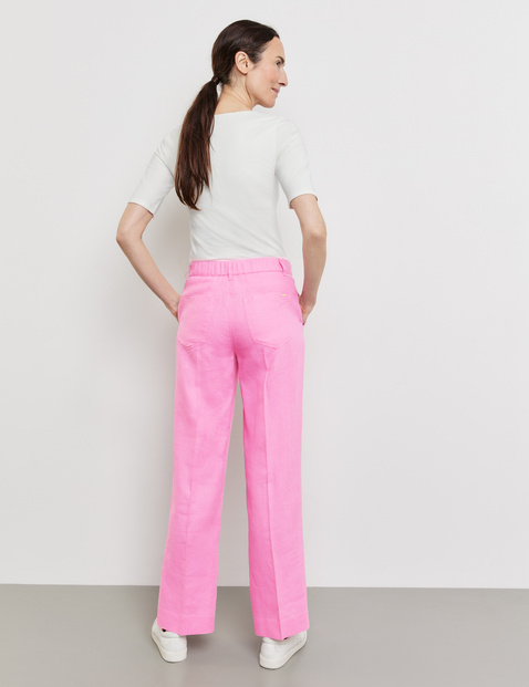 Leinenhose MIR꞉JA WIDE LEG mit Dehnbund