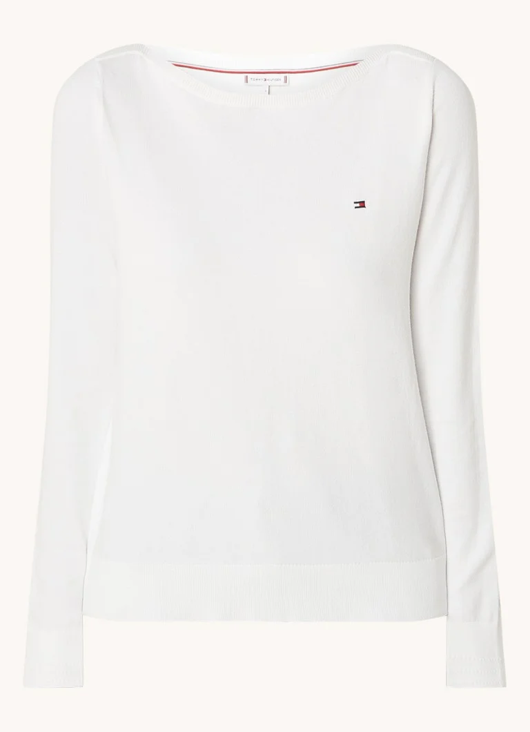 Tommy Hilfiger megztinis su logotipu ir laivelio formos iškirpte