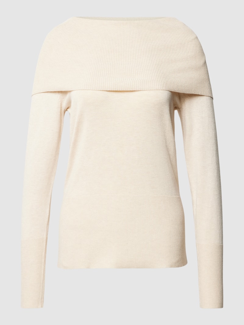 Strickpullover mit Rollkragen Modell 'Dollie' in offwhite