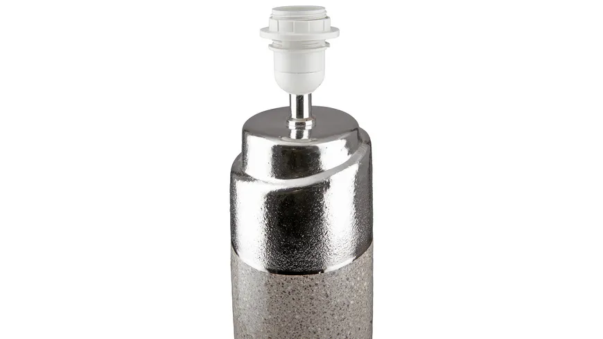 GILDE Lampe Marmo H=52cm silber, grau