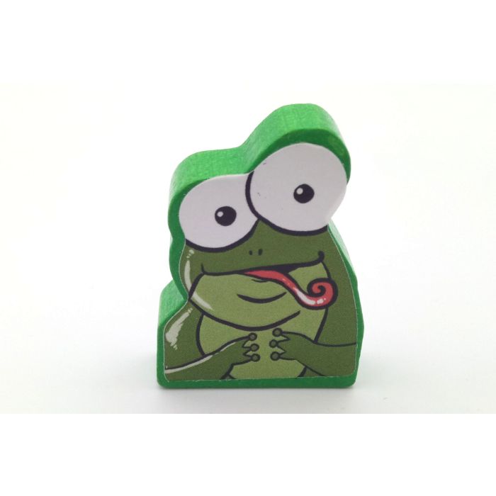 Spielstein mit Aufkleber - Frosch