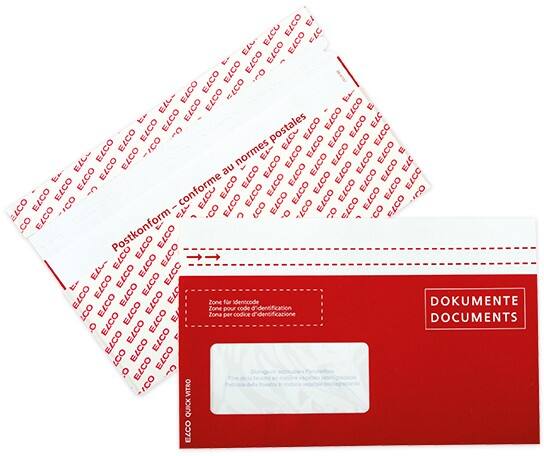 Elco Easy Open Dokumentenmappe Rot 22,9 cm (T) x 14,5 cm (H) 250 Stück