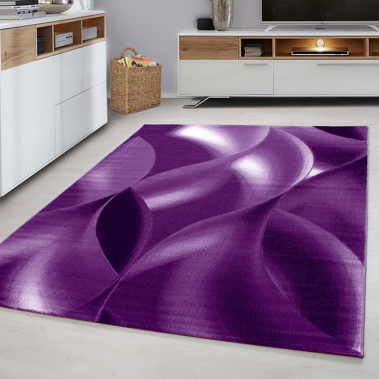 Ayyildiz Teppich, PLUS 8008, LILA, 240 x 340 cm