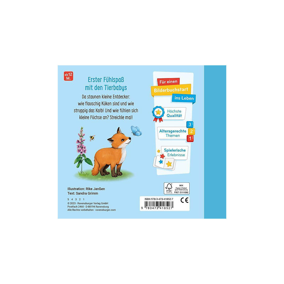 Mein erstes Fühlbuch: Meine liebsten Tierkinder