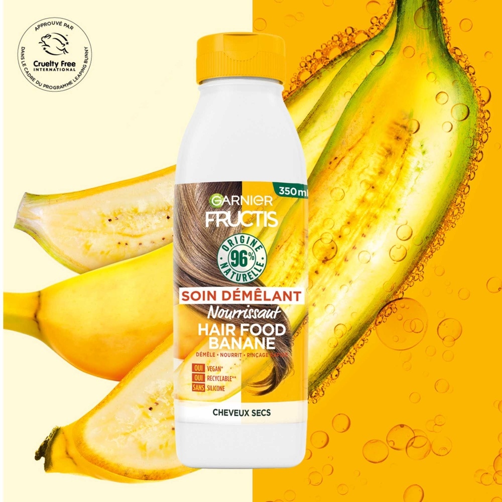 garnier Fructis Hair Food Démêlant nourrissant à la banane pour cheveux secs