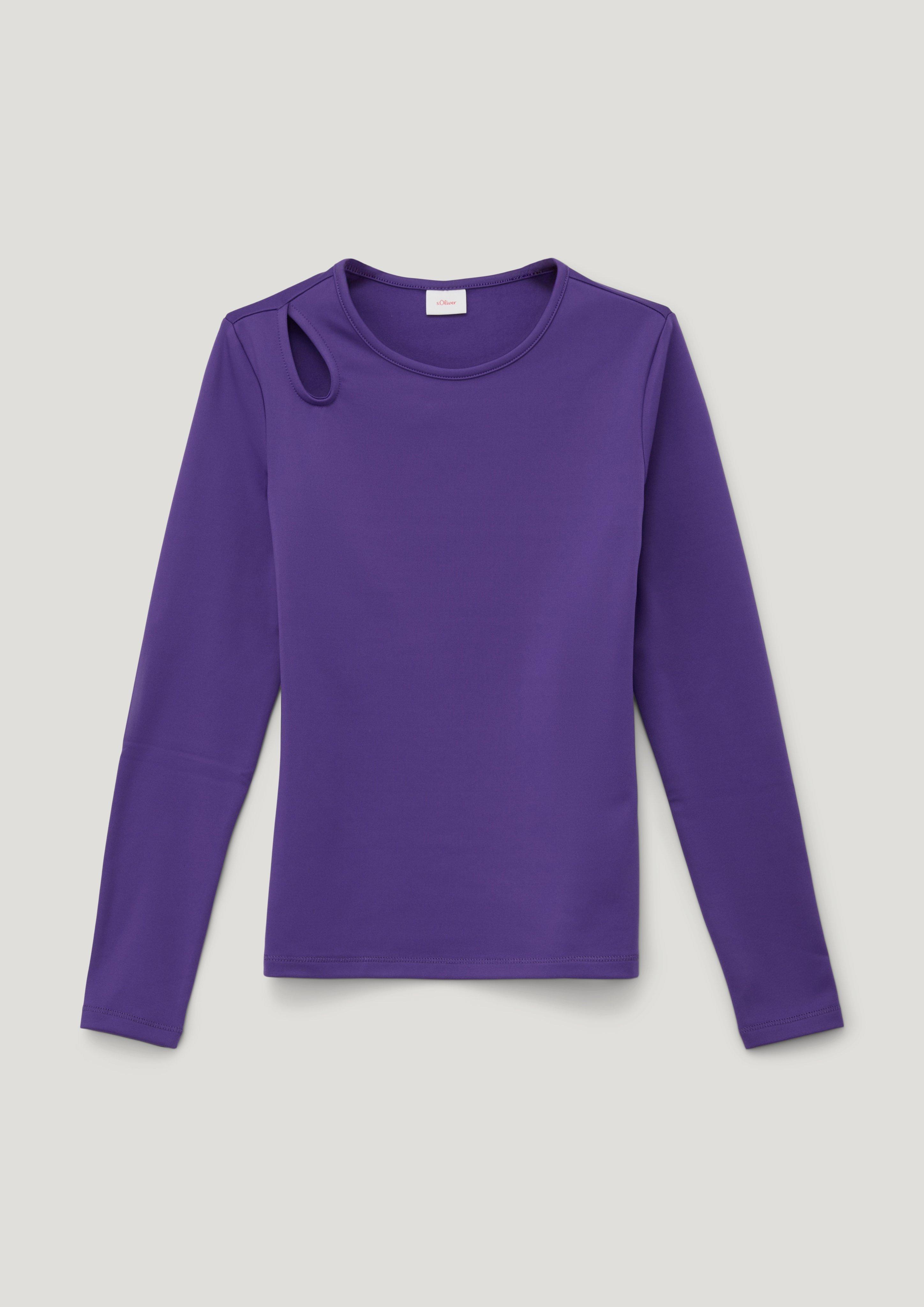 Schmales Longsleeve mit Cut-out  2133792-4838
