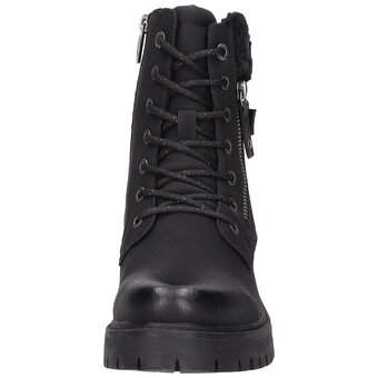 Tom Tailor Schnür Boots in schwarz