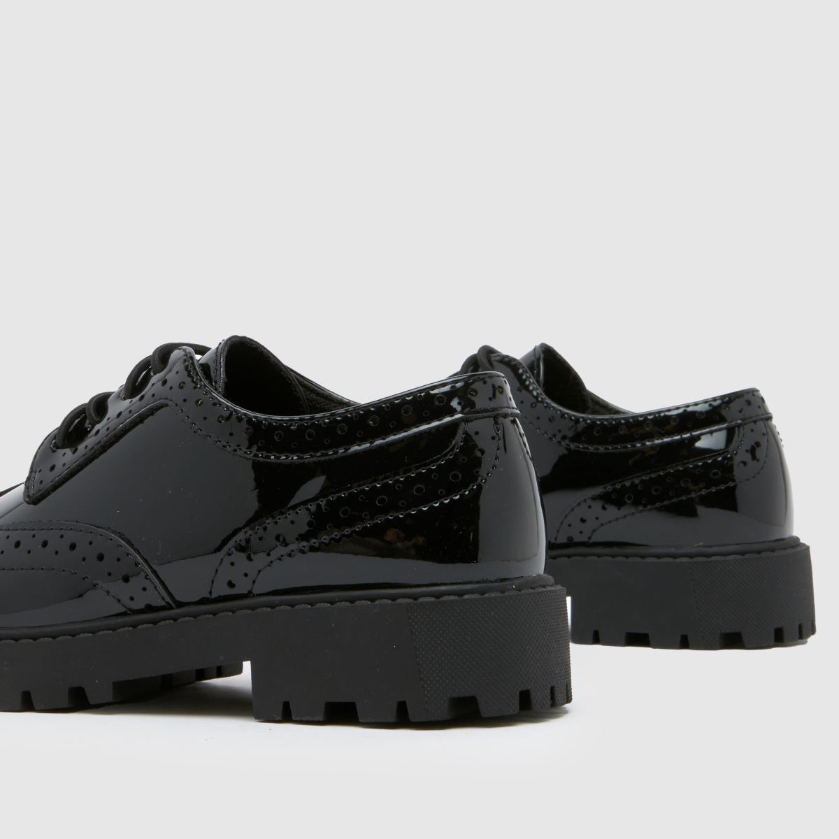 Schuh fekete Londyn csipkés lányka junior cipők
