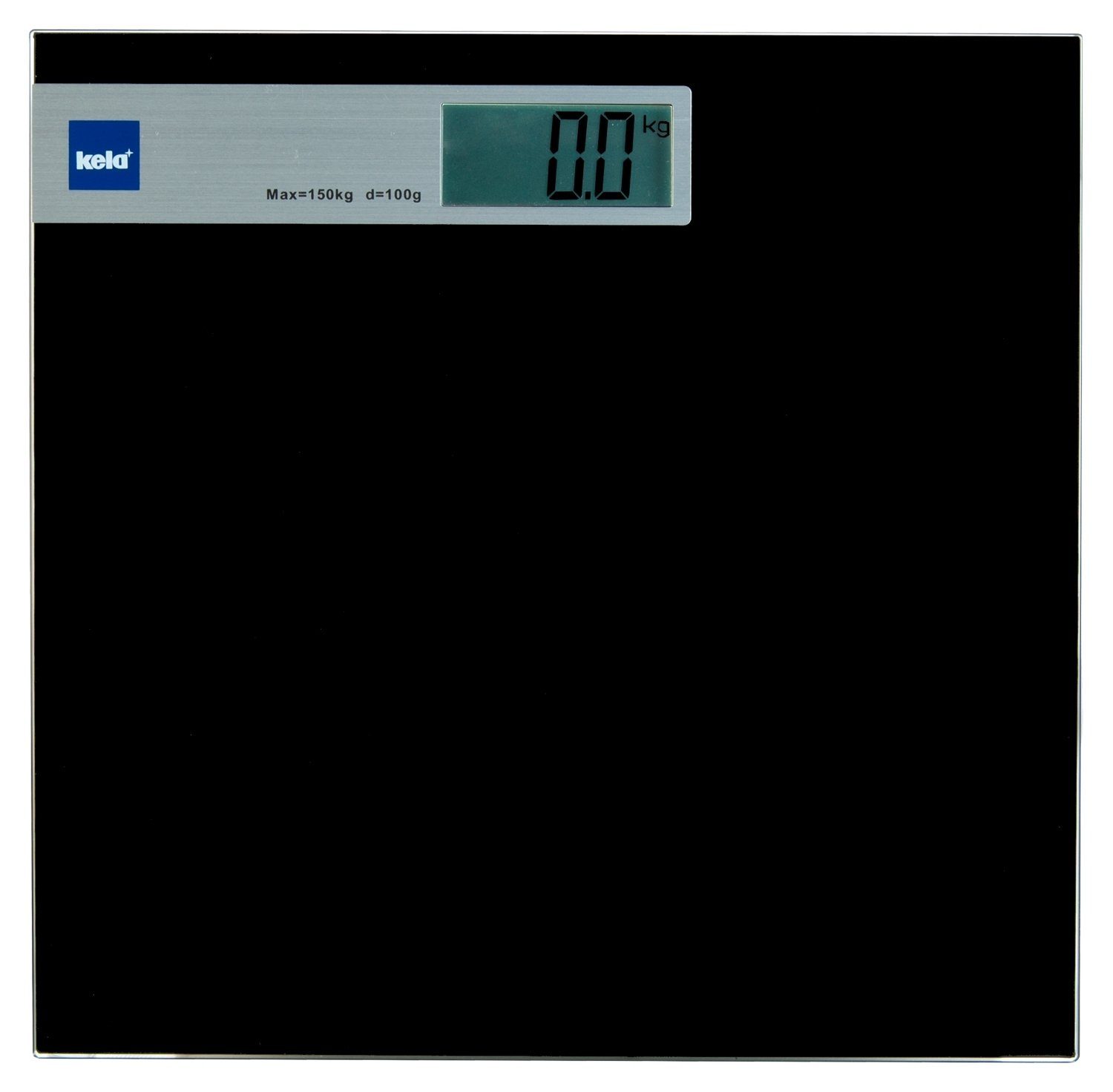 kela Auflaufform Personenwaage GRAPHITO, Schwarz, B 30 cm, Sicherheitsglas