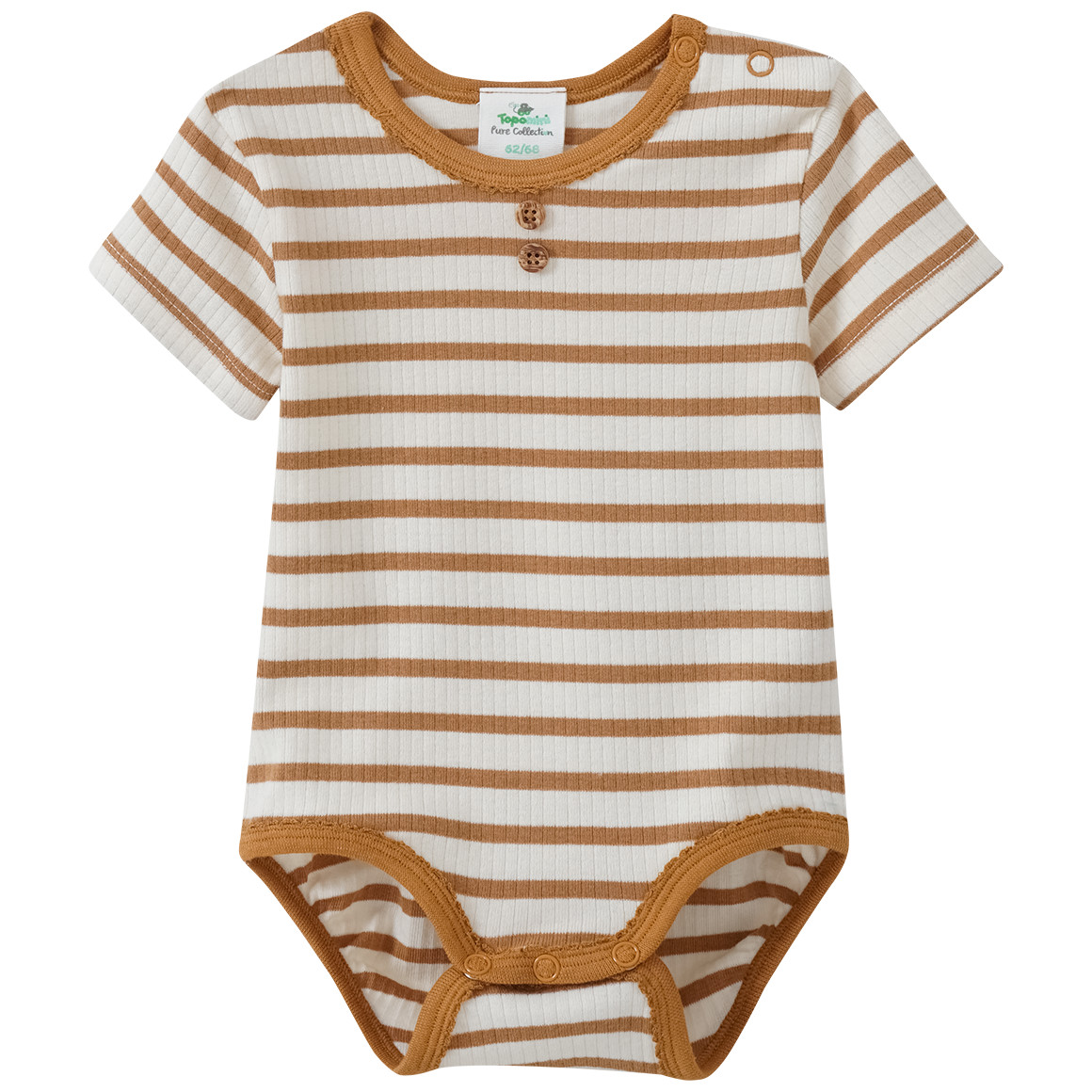 3 Baby Bodys mit Rippstruktur