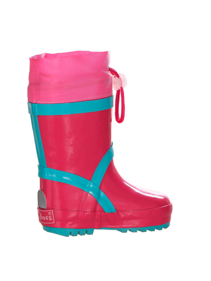 Playshoes Gummistiefel Basic gefüttert in Pink günstig kaufen