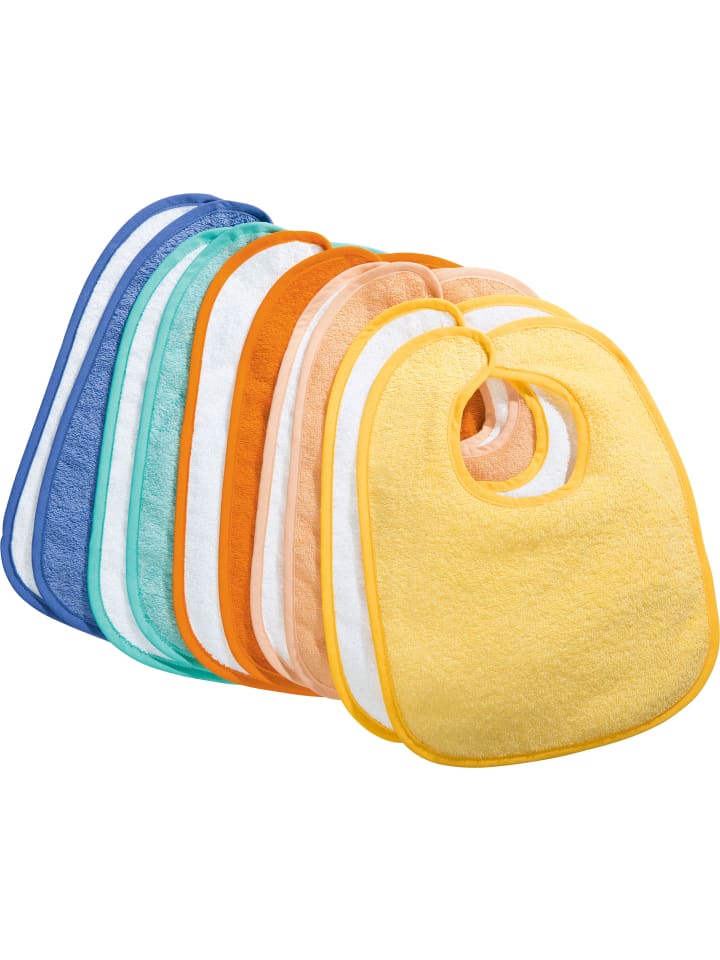 Erwin Müller Frottier Lätzchen 10er-Pack in bunt günstig kaufen onesize