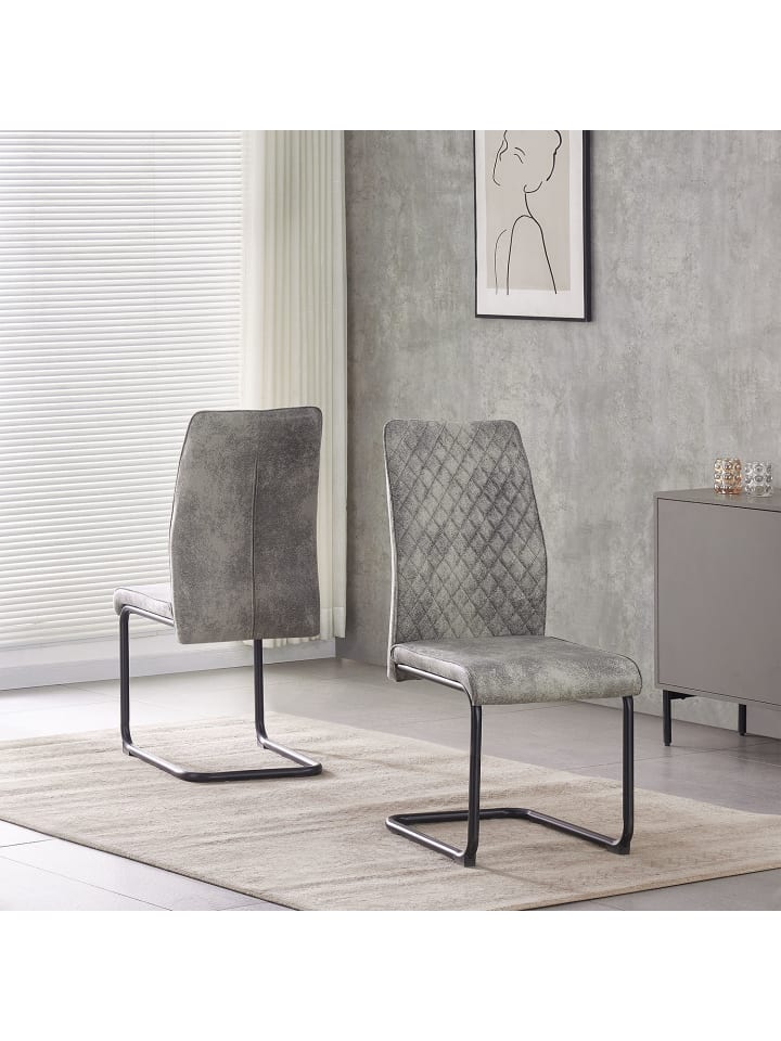 B&D Home Esszimmerstuhl THEO in Grau günstig kaufen