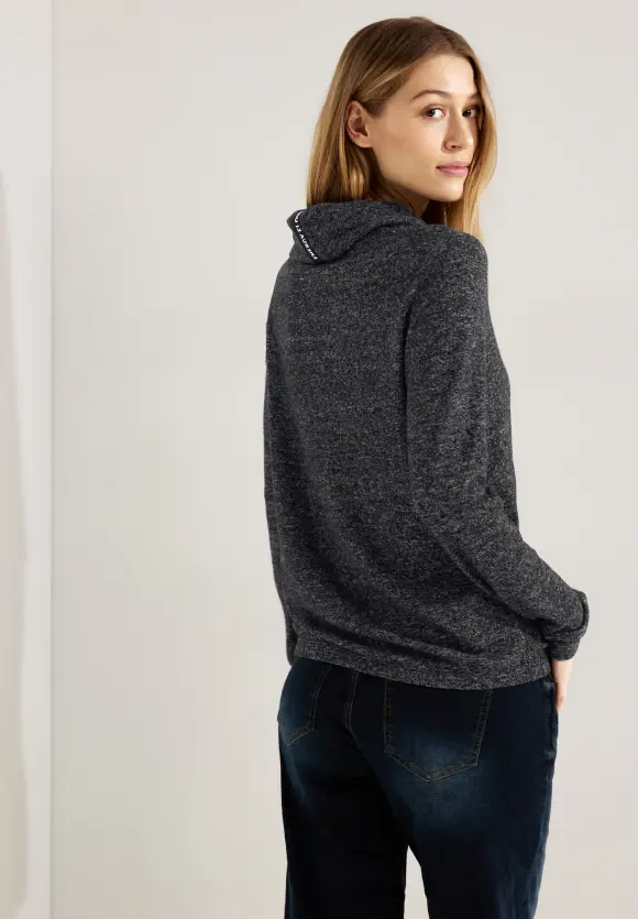 CECIL Shirt mit Volumenkragen