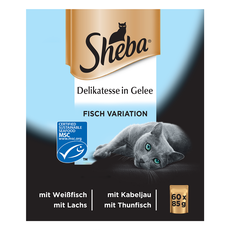 Sheba Nassfutter Sheba Delikatesse in Gelee 60x85g