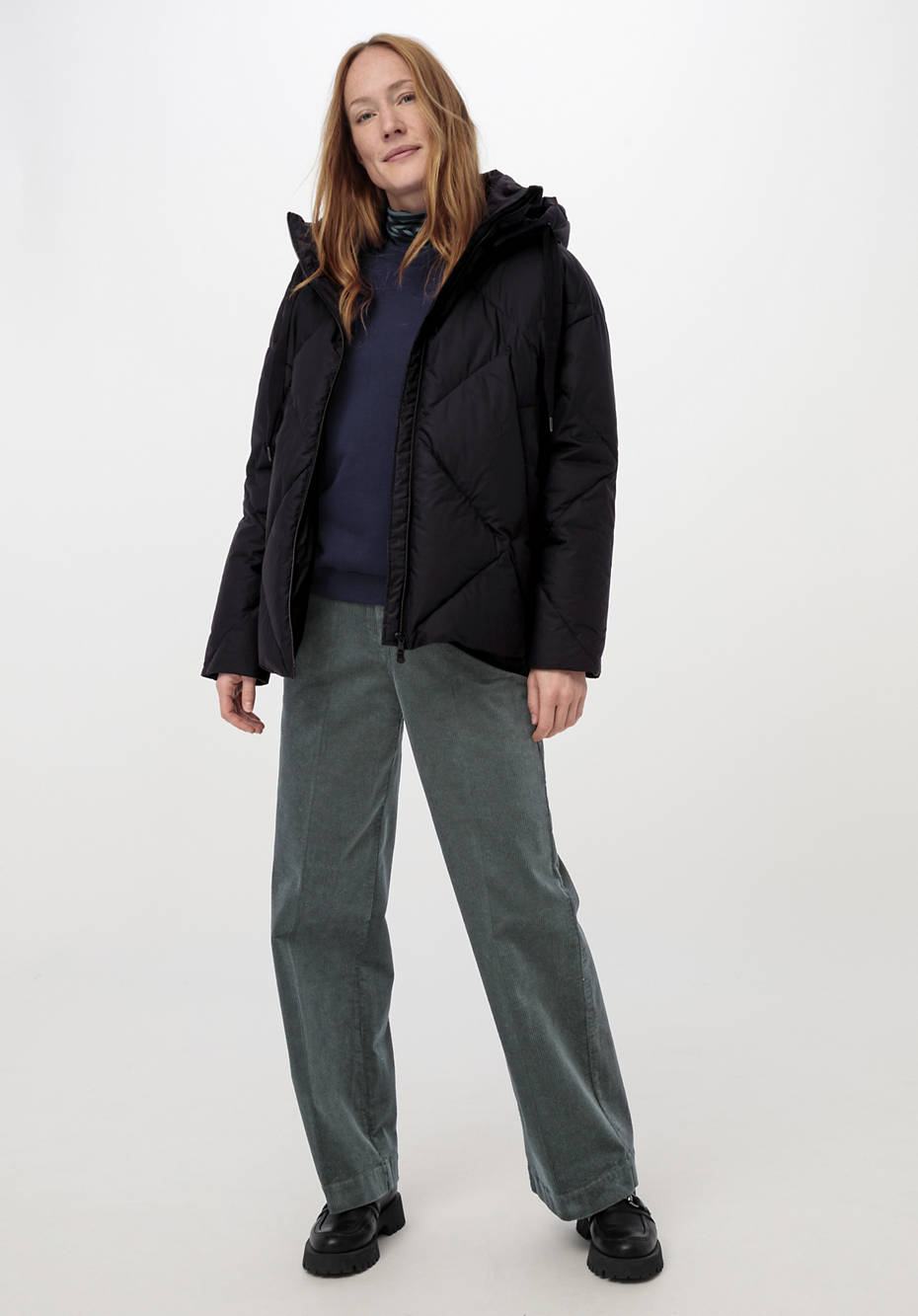 Leichte Daunenjacke Nature Shell mit Bio-Baumwolle