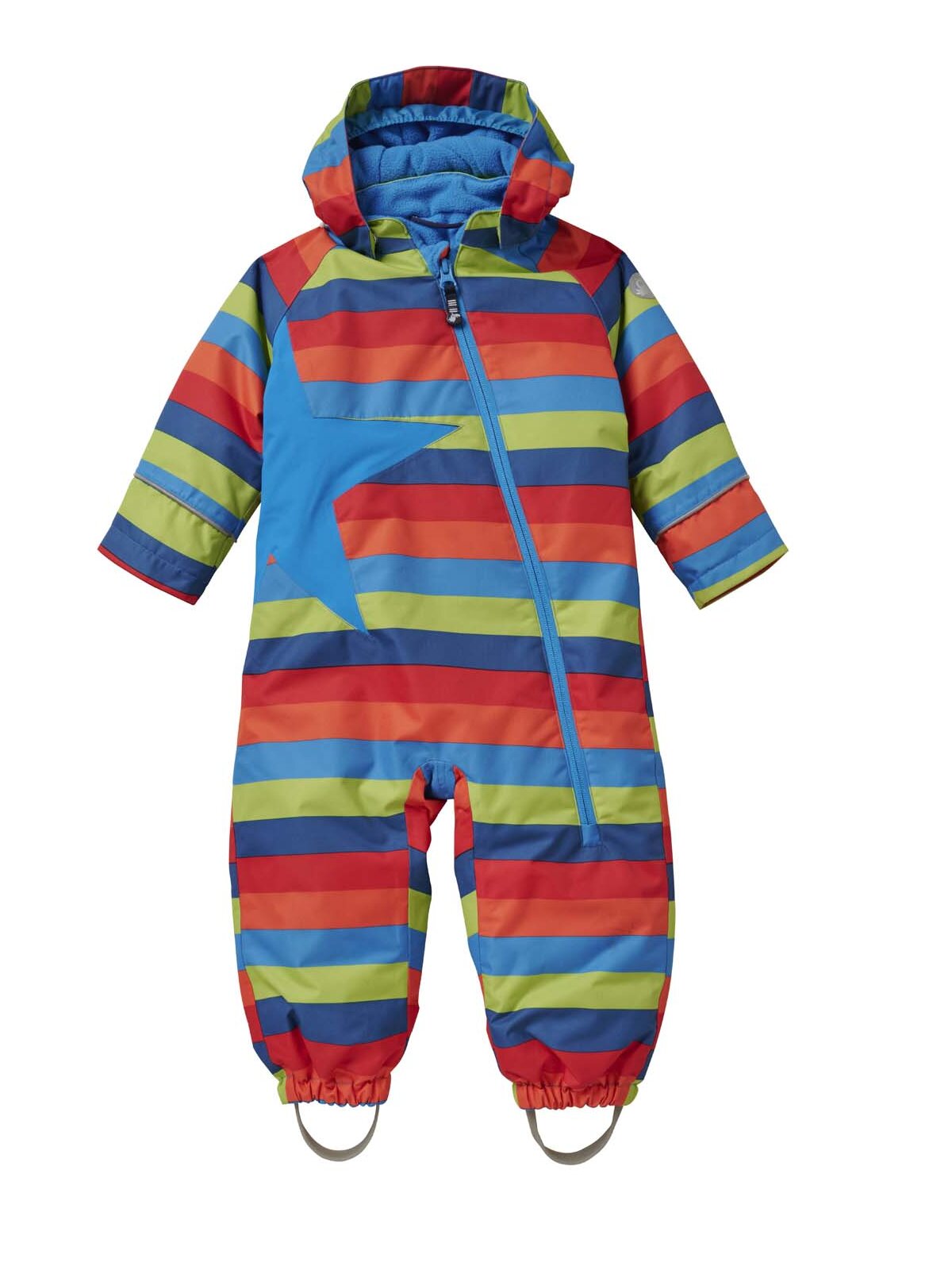 Schneeoverall Stern, bunt gestreift