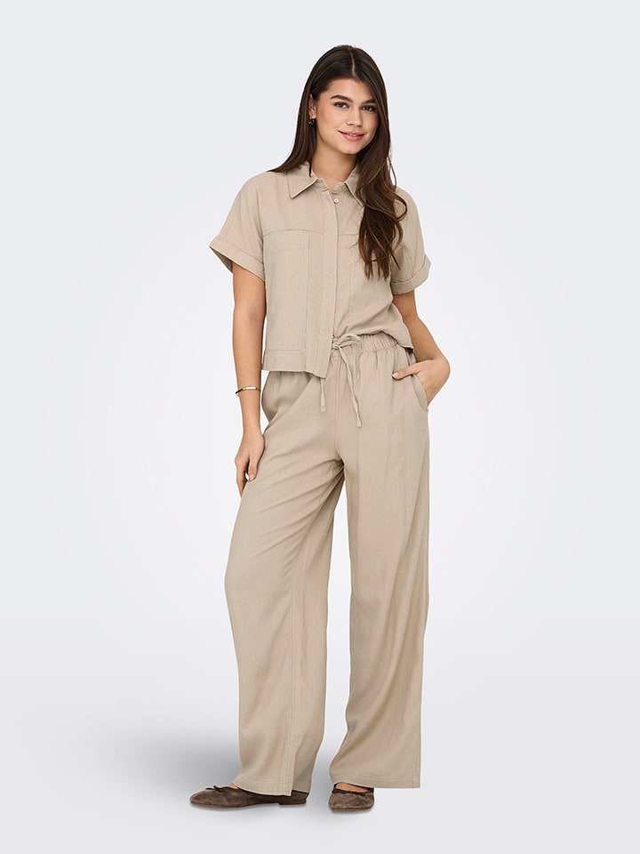 ONLY Bluse in Beige günstig kaufen