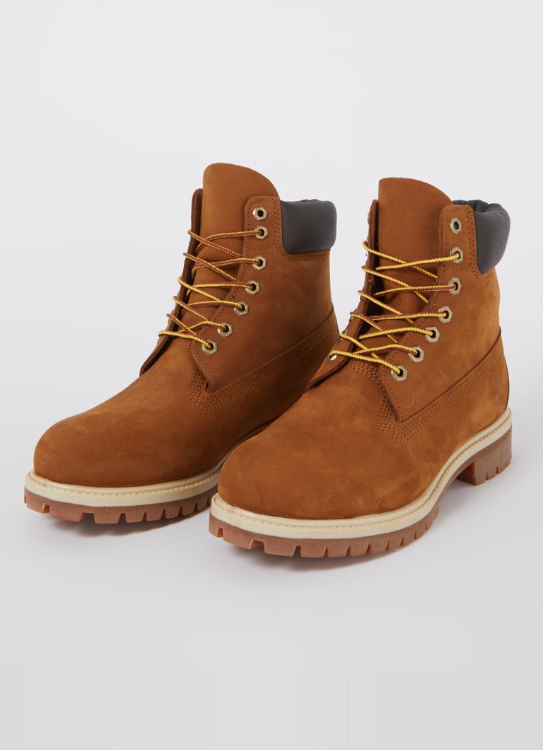 Ghete Timberland Premium Leather cu șireturi de 6 inci