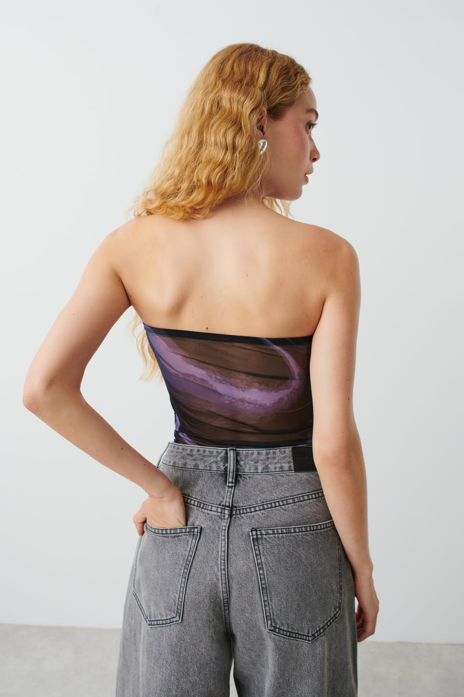 Mesh tube top