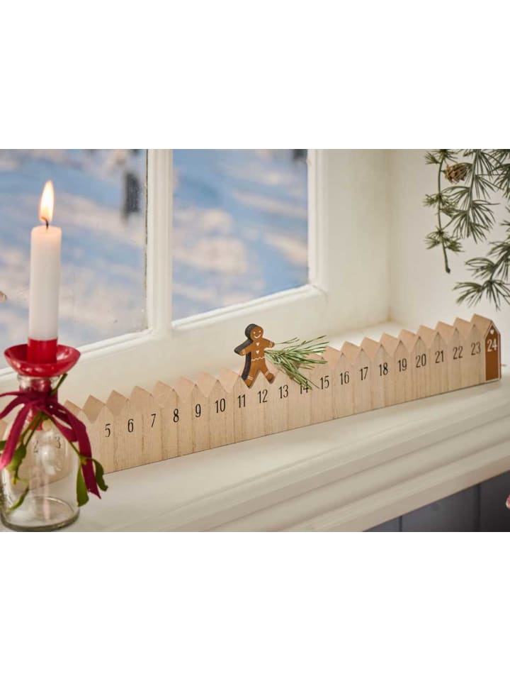 IB Laursen Weihnachtskalender LEBKUCHENMANN Gehend 50 cm günstig kaufen onesize