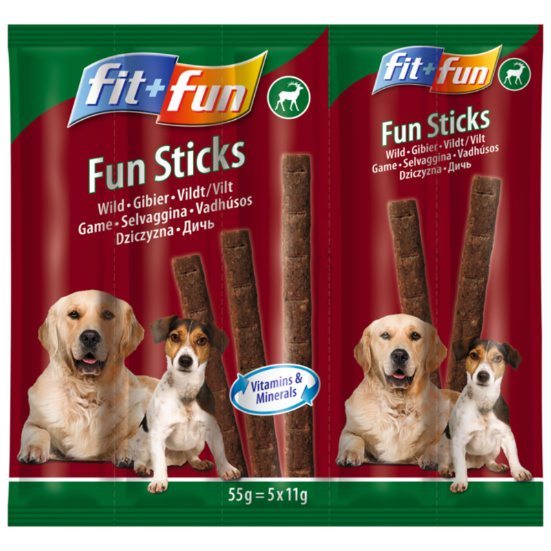FIT+FUN Snacks FIT+FUN Fun Sticks 20x55g Wild