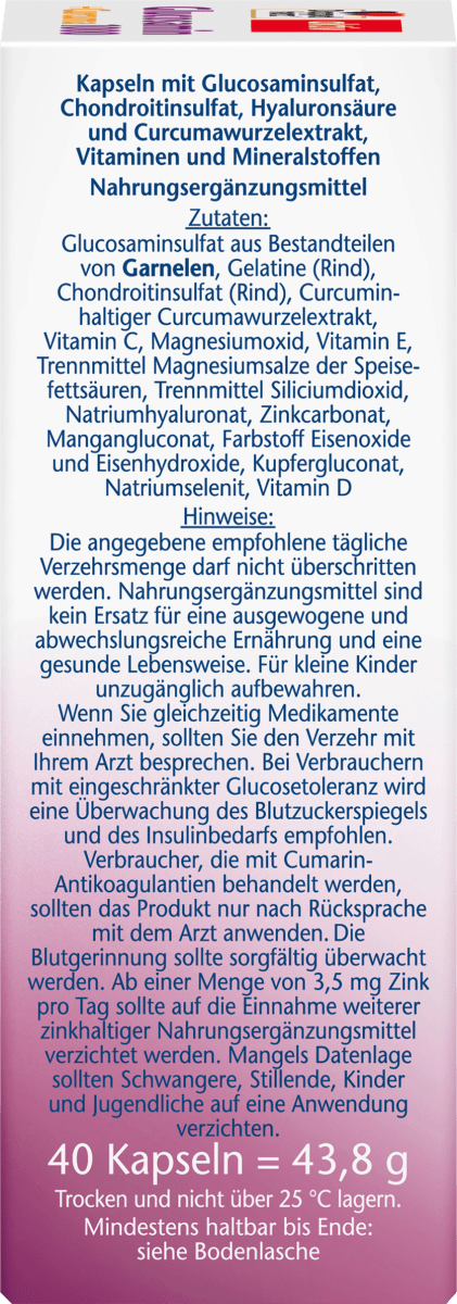 Glucosamin 1000 Kapseln 40 St., 43,8 g