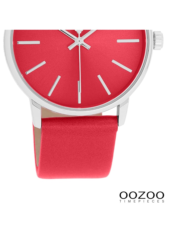 Oozoo Analog-Armbanduhr Timepieces rot mittel (ca. 36mm) günstig kaufen onesize
