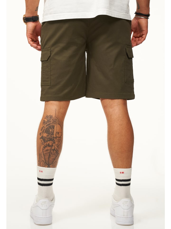 SOULSTAR Cargoshorts - mit Stretchanteil Kurze Hose für Herren in Olive günstig kaufen